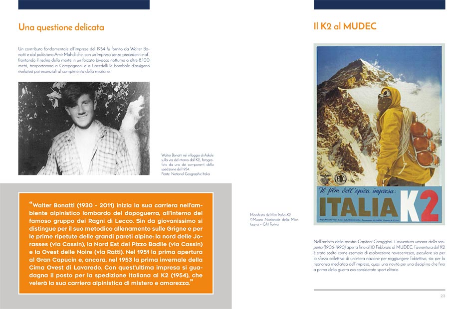 Pagine del catalogo "Tracce di montagna tra le righe"